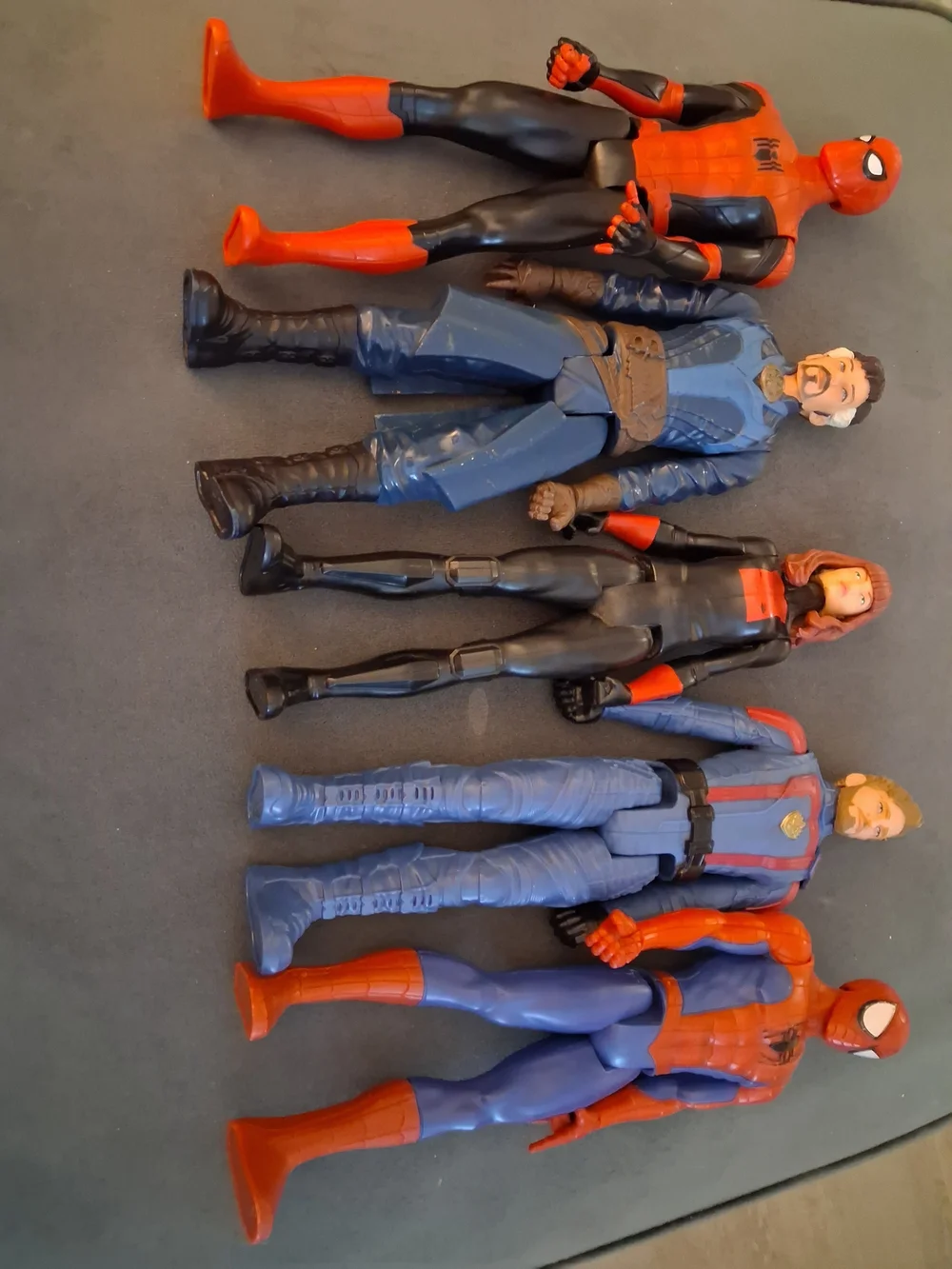 Marvel Action Figure Set - Red, Blue, Black